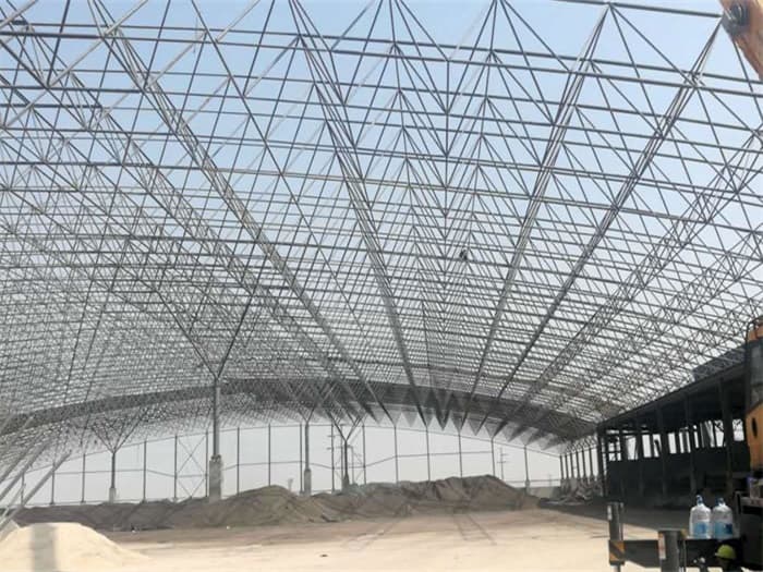 汾阳钢厂料仓网架工程